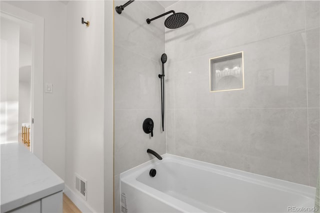 3541 Eudora St, Denver, CO 80207 - full bath featuring washtub / shower combination and vanity