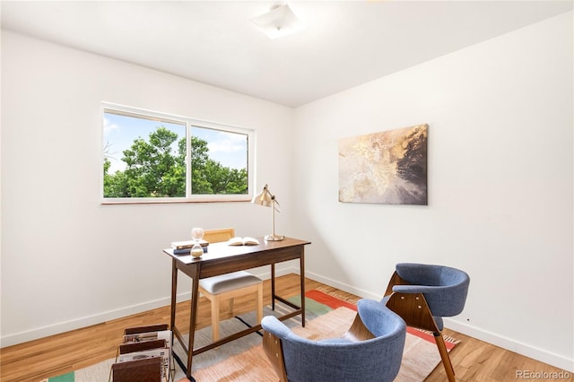 3054 S Raleigh St, Denver, CO 80236 - home office with baseboards and light wood-style floors