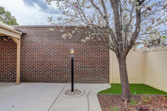 view of patio / terrace featuring a fenced backyard