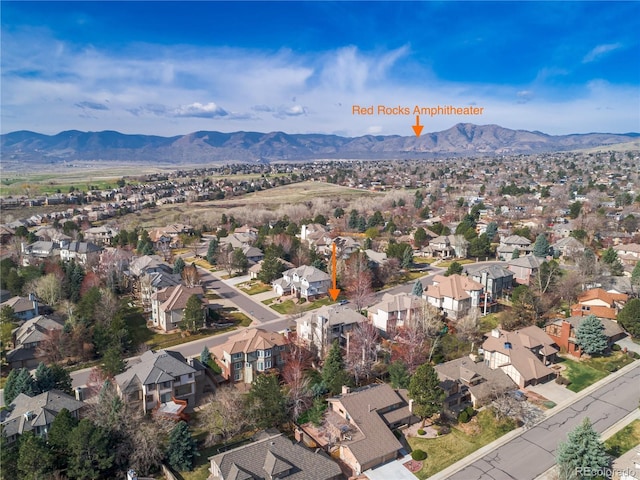 11465 W Atlantic Ave, Lakewood, CO 80227 - aerial view of residential area featuring a mountainous background
