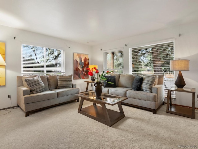 5845 W Portland Dr, Littleton, CO 80128 - living room featuring carpet flooring