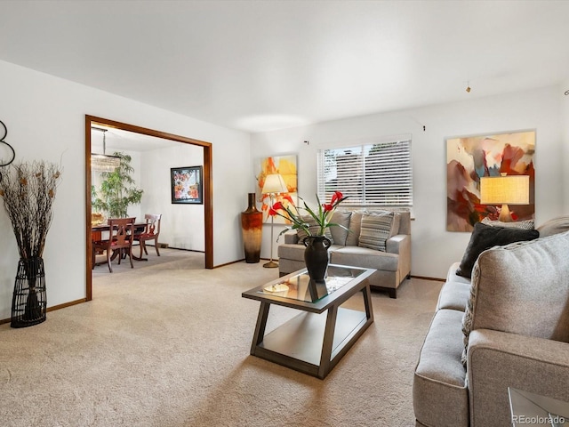 5845 W Portland Dr, Littleton, CO 80128 - living room with carpet and baseboards