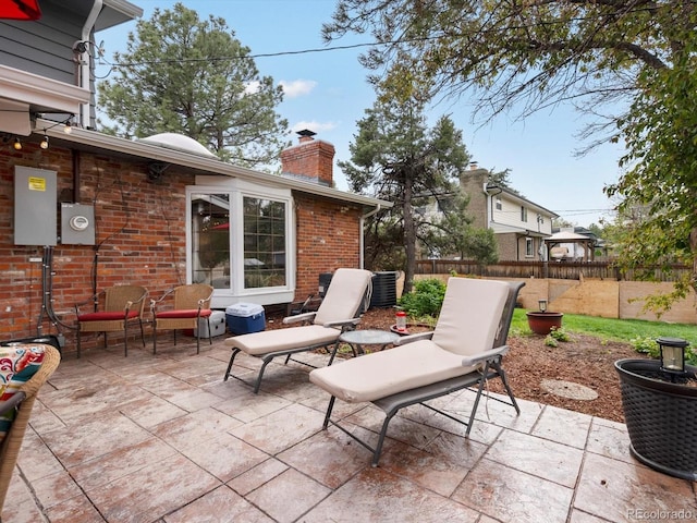 5845 W Portland Dr, Littleton, CO 80128 - view of patio / terrace with fence