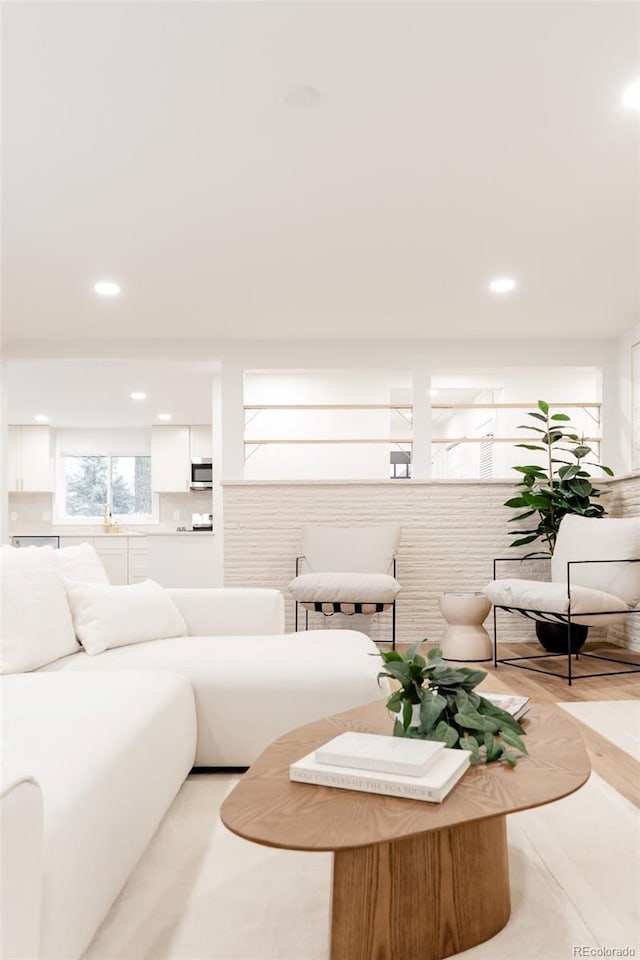 4395 Newland St, Wheat Ridge, CO 80033 - living room featuring recessed lighting