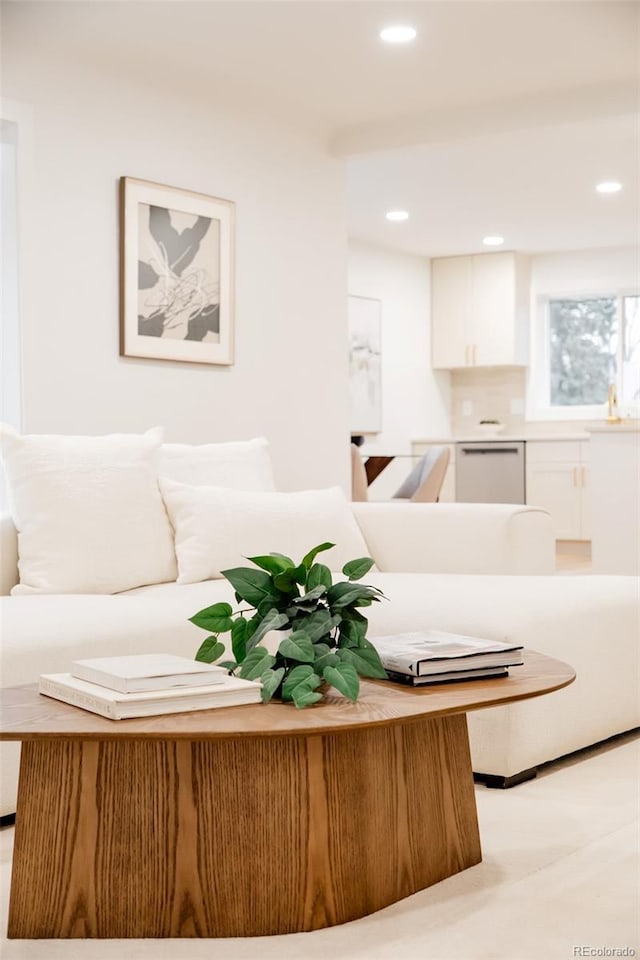 4395 Newland St, Wheat Ridge, CO 80033 - living room featuring recessed lighting