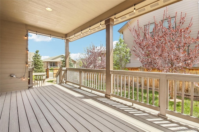 view of wooden terrace