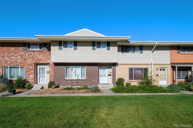 view of property with a front yard