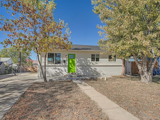 view of front of home