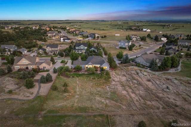 5463 Killen Ave, Castle Rock, CO 80104 - aerial view of property and surrounding area with nearby suburban area