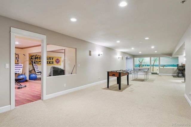 5463 Killen Ave, Castle Rock, CO 80104 - playroom featuring carpet floors and recessed lighting