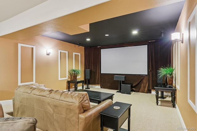 5463 Killen Ave, Castle Rock, CO 80104 - home theater room with carpet and recessed lighting