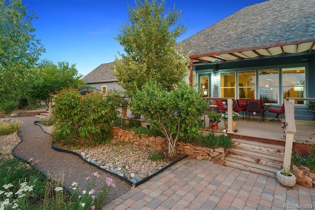 5463 Killen Ave, Castle Rock, CO 80104 - back of property with roof with shingles and a deck