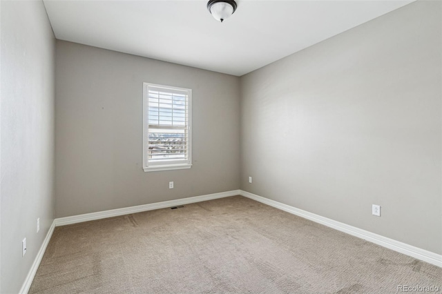 view of carpeted empty room