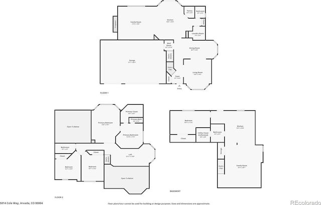 5814 Cole Way, Arvada, CO 80004 - view of floor plan / room layout