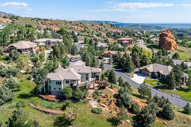 16134 Sandstone Dr, Morrison, CO 80465 - aerial perspective of suburban area