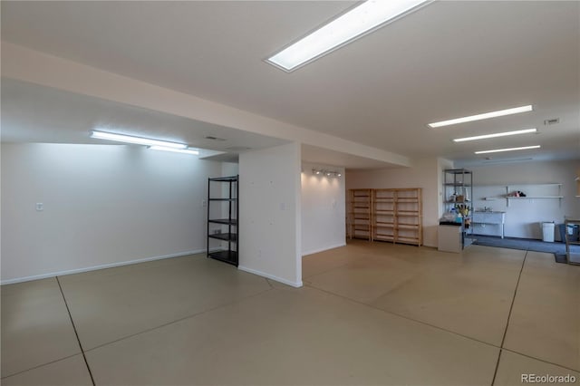 9586 W Victoria Dr, Littleton, CO 80128 - basement with tile patterned flooring and baseboards