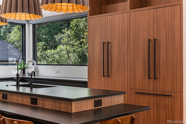 kitchen featuring sink