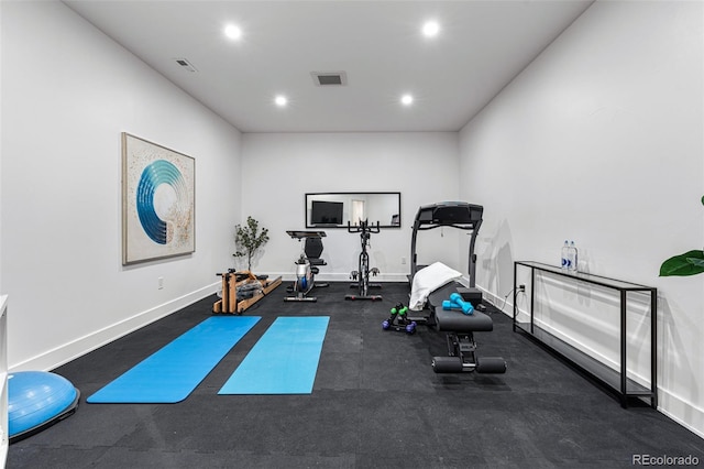 view of exercise room