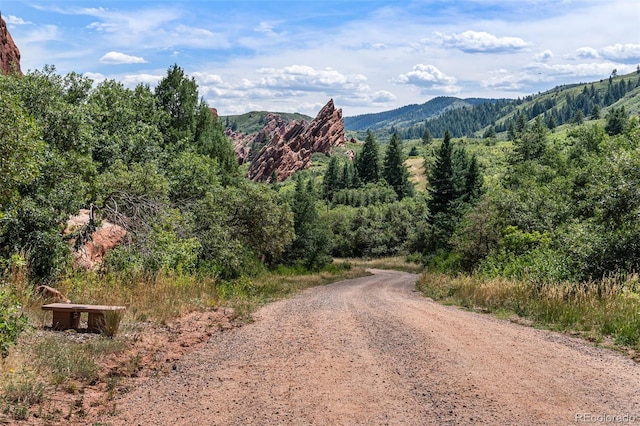 view of mountain feature