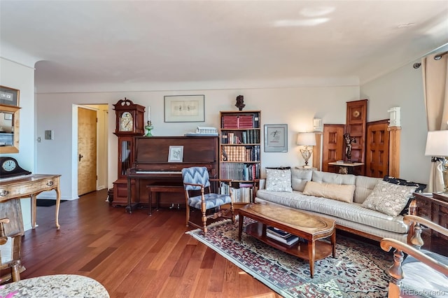 living room featuring wood finished floors