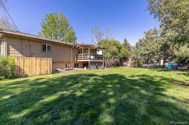 15000 W 29th Ave, Golden, CO 80401 - view of yard with a deck