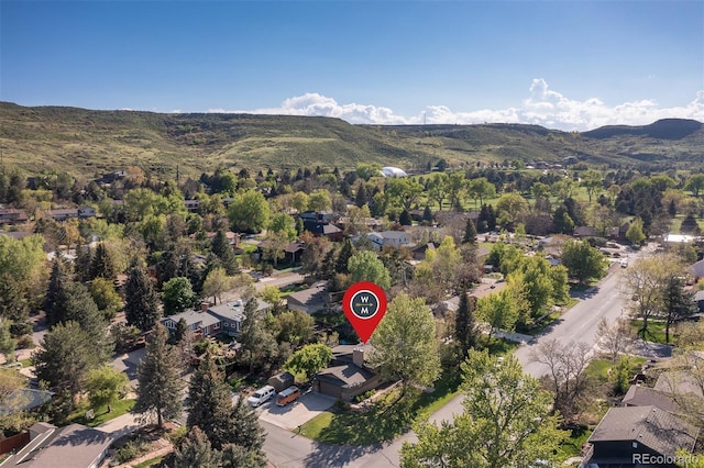 15000 W 29th Ave, Golden, CO 80401 - aerial overview of property's location featuring a mountainous background