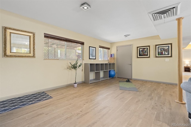 15000 W 29th Ave, Golden, CO 80401 - workout area with light wood finished floors and baseboards