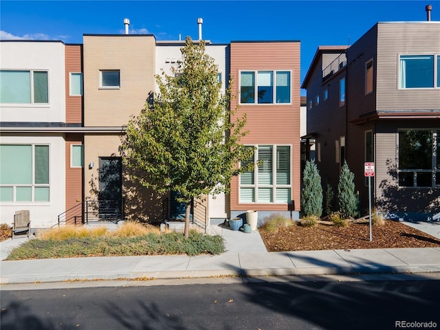 view of modern home