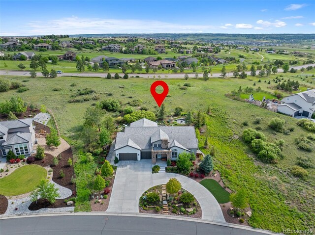 5608 Raintree Dr, Parker, CO 80134 - aerial perspective of suburban area