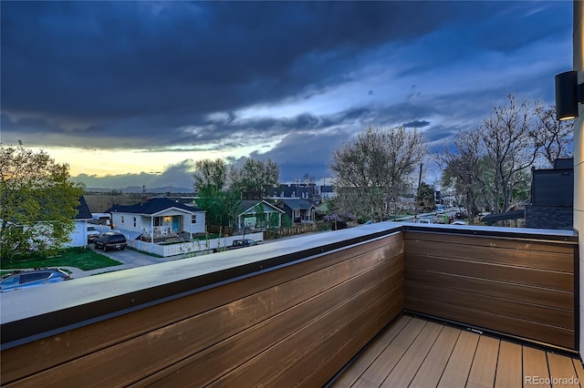 balcony with a residential view