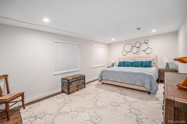 1152 Clubhouse Dr, Broomfield, CO 80020 - bedroom featuring wood finished floors, baseboards, and recessed lighting