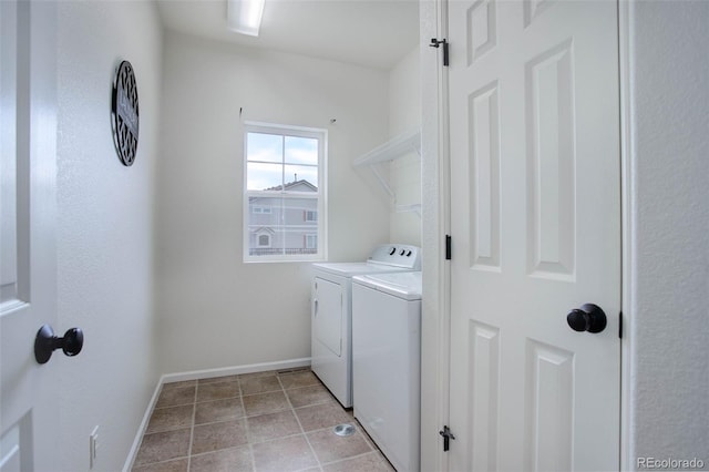 washroom featuring separate washer and dryer