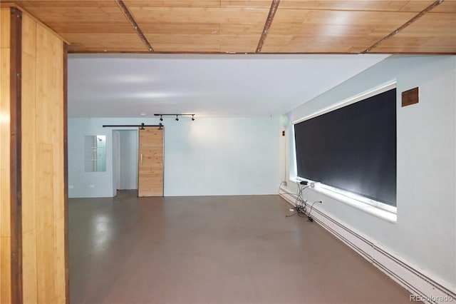 500 E 11th Ave Unit 201, Denver, CO 80203 - unfurnished room with concrete flooring and a barn door
