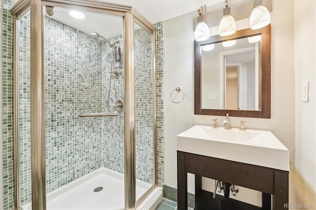 428 N Humboldt St, Denver, CO 80218 - full bath with a shower stall and vanity