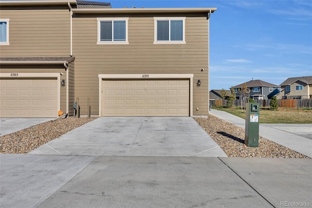 view of front of home featuring a garage