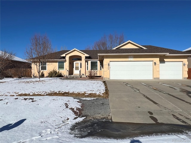 ranch-style house with a garage