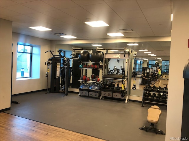 7912 S Buchanan Way, Aurora, CO 80016 - exercise room featuring baseboards