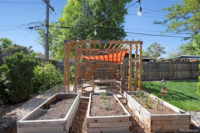 9400 Ridge Rd, Arvada, CO 80002 - fenced backyard featuring a vegetable garden