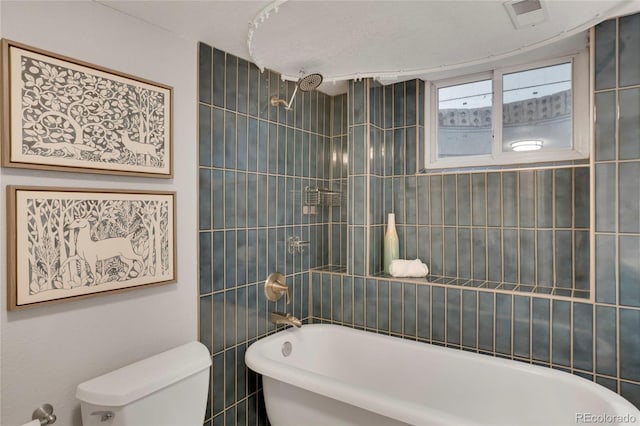 9400 Ridge Rd, Arvada, CO 80002 - bathroom with tile walls and bathtub / shower combination