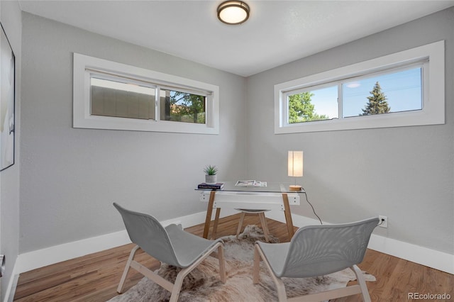 9400 Ridge Rd, Arvada, CO 80002 - home office featuring baseboards and wood finished floors