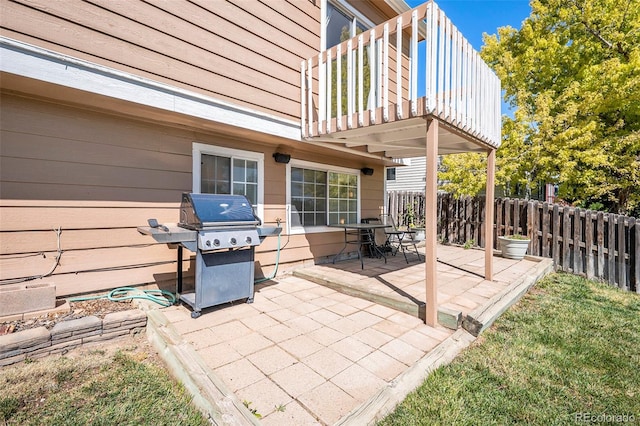 7582 Jared Way, Littleton, CO 80125 - patio / terrace with area for grilling, a patio, and a fenced backyard