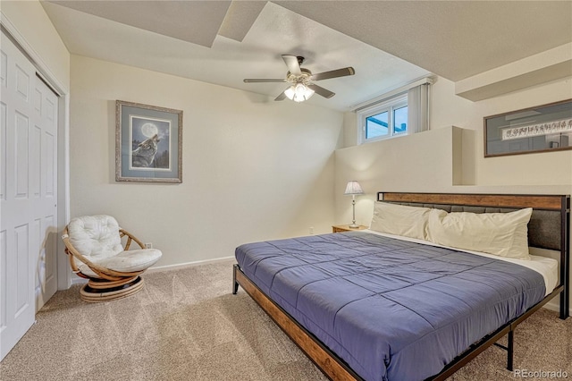 43793 Buckskin Rd, Parker, CO 80138 - carpeted bedroom with a closet and a ceiling fan