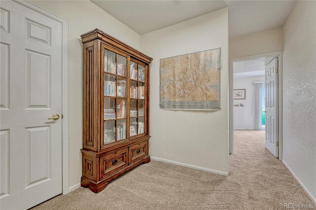 43793 Buckskin Rd, Parker, CO 80138 - corridor with carpet flooring and a textured wall