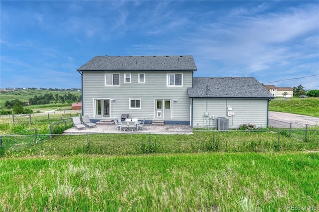 43793 Buckskin Rd, Parker, CO 80138 - back of house featuring a patio area and a fenced backyard