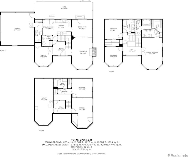 43793 Buckskin Rd, Parker, CO 80138 - view of property floor plan