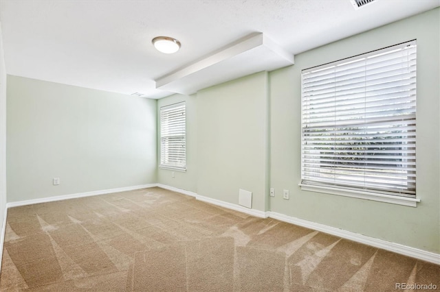 view of carpeted empty room