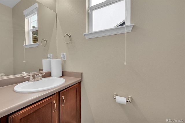 bathroom with vanity