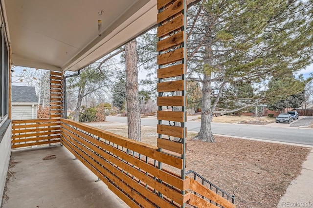 view of patio / terrace with a porch