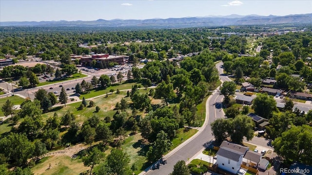 6007 Yarrow St Unit D, Arvada, CO 80004 - aerial view of property and surrounding area featuring a mountainous background