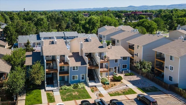 6007 Yarrow St Unit D, Arvada, CO 80004 - aerial view of residential area with mountains